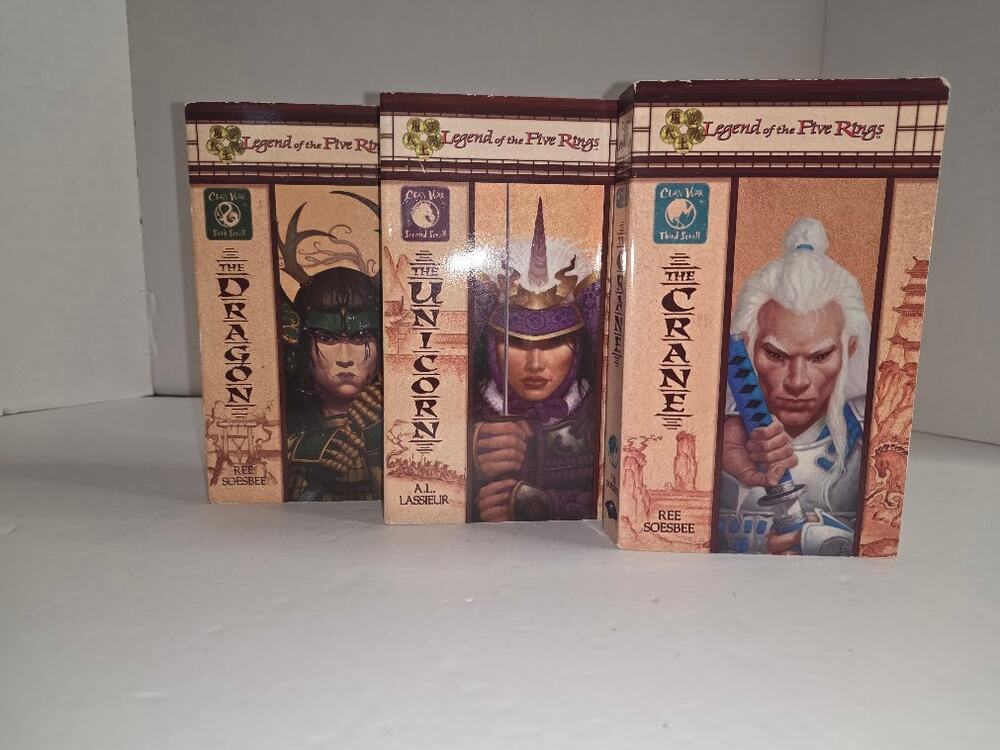 Vintage Legend of the Five Rings Paperback Clan War Lot of 3 Ree Soesbee Y2K